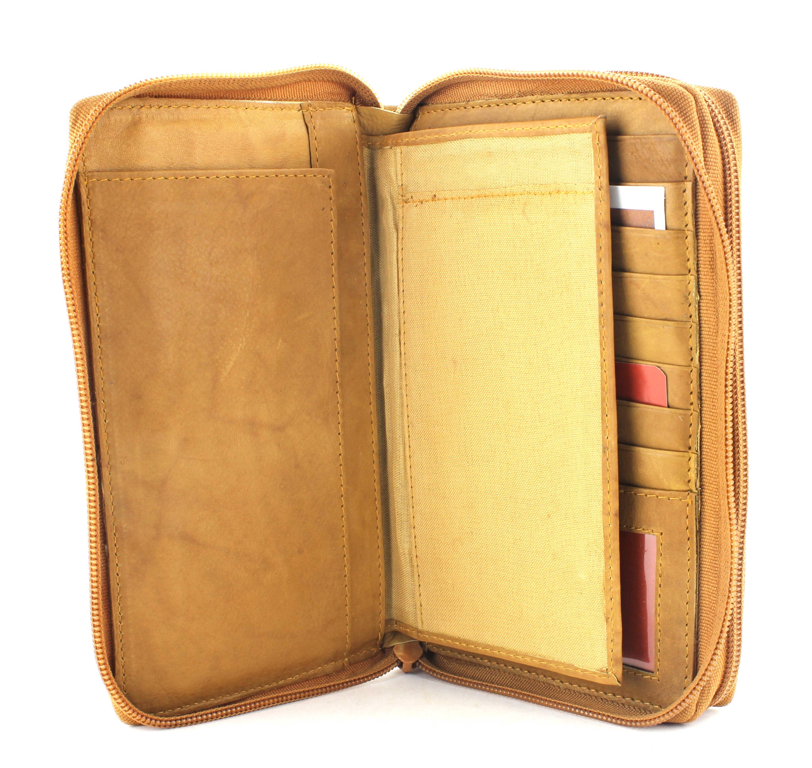 Leather Impressions Inc - Wholesale Wallet - Women's - Double Zipper Women's Clutch 1558511