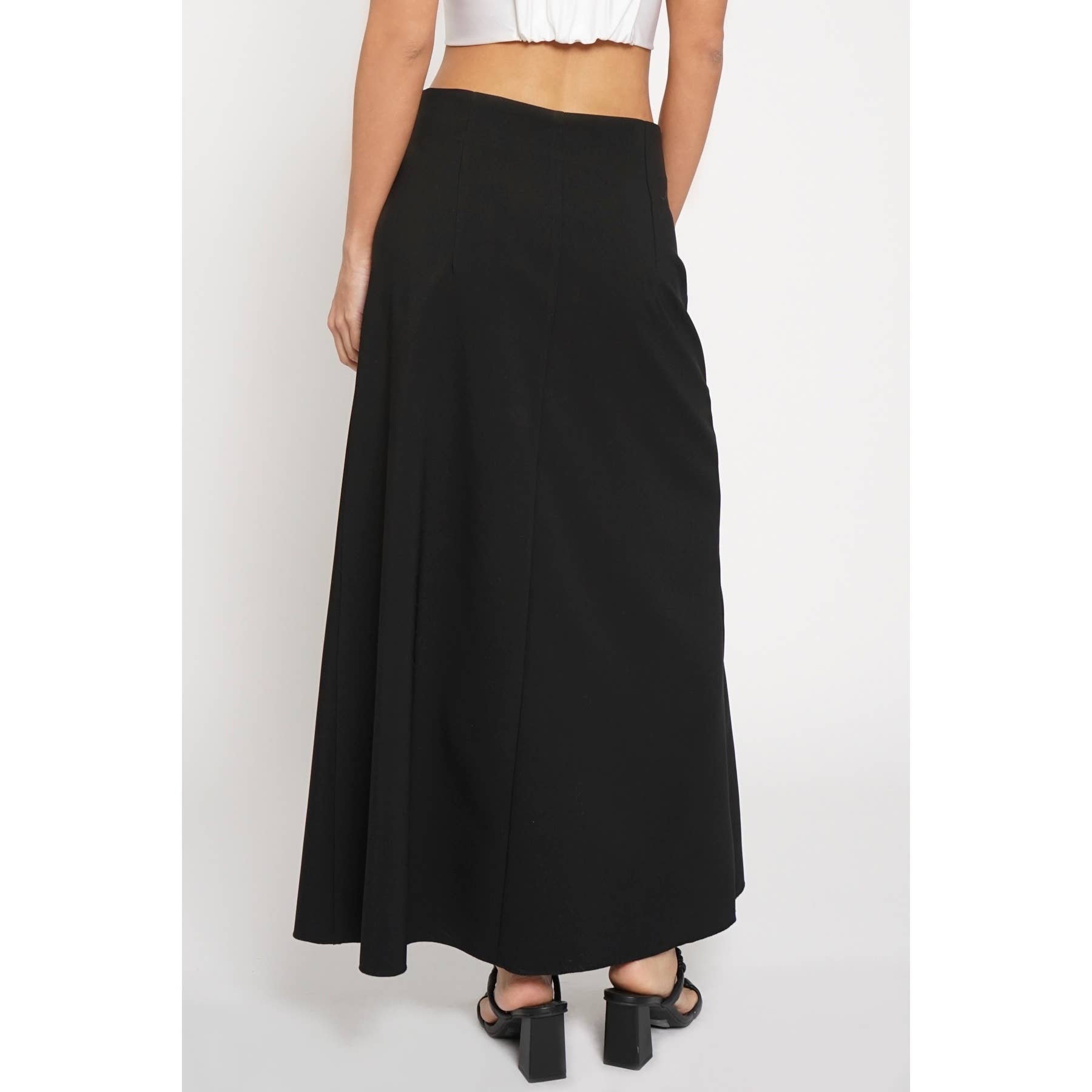 Black A-LINE MAXI SKIRT for wholesale on Faire2