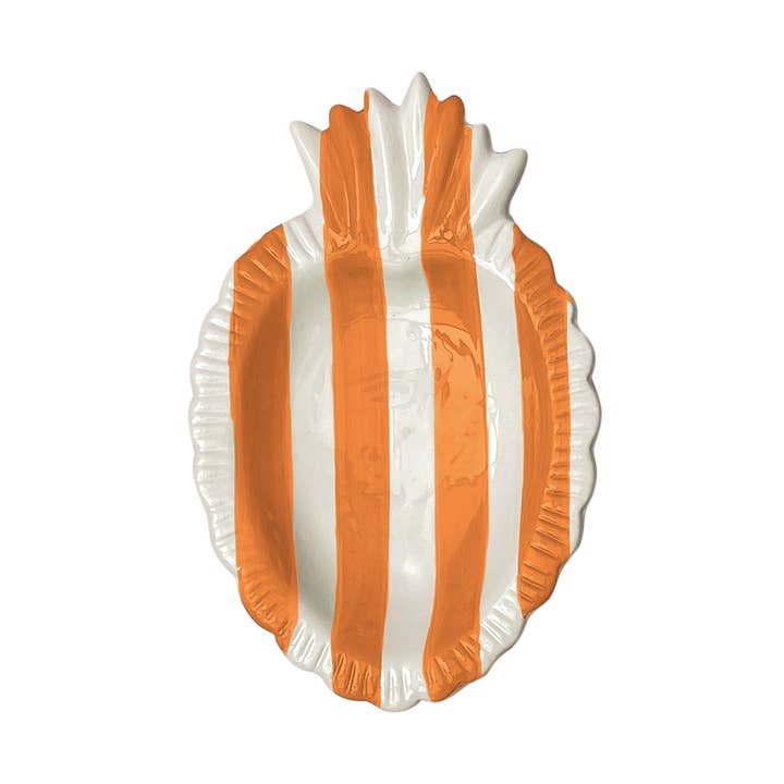 Ex-voto-Schale orange gestreift L17 B11 H2,2cm für den Großhandel von Opjet Paris