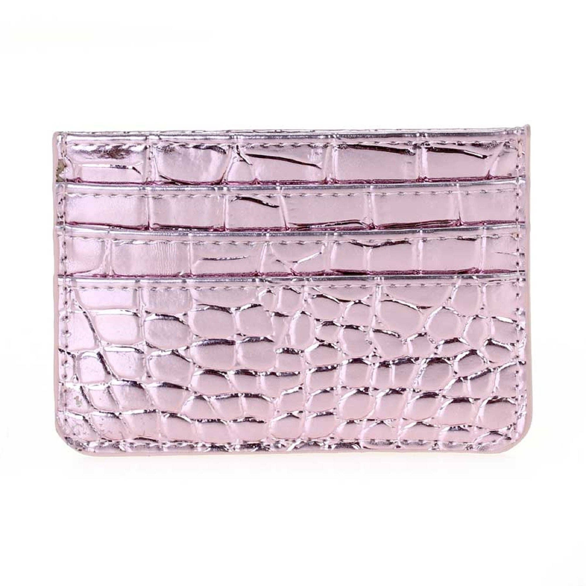 MiMi Wholesale - Wholesale Card Holder - Women's - Tiara Crocodile Skin Slim Women's Card Holder/Wallet4