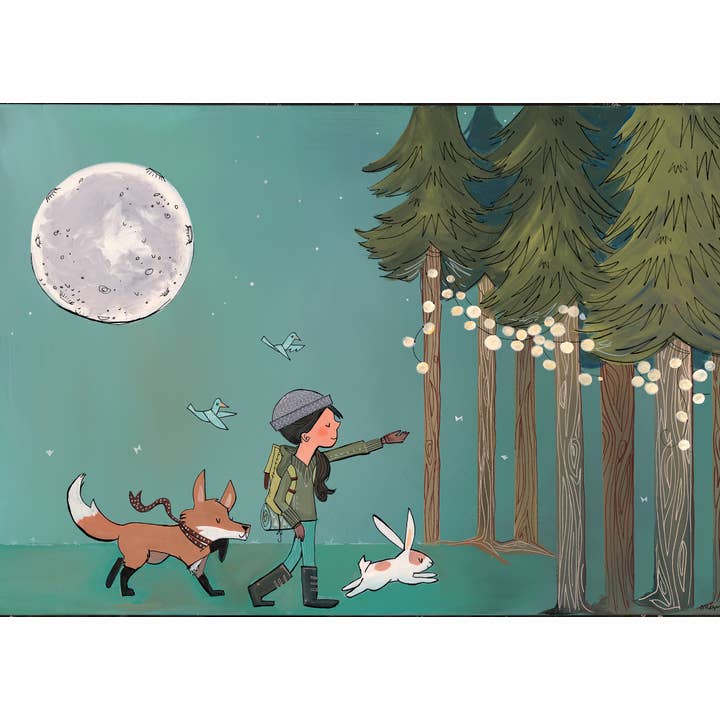 Fine Art Print - Forest Lights (Design 6) for wholesale by Megan Marie Myers Art