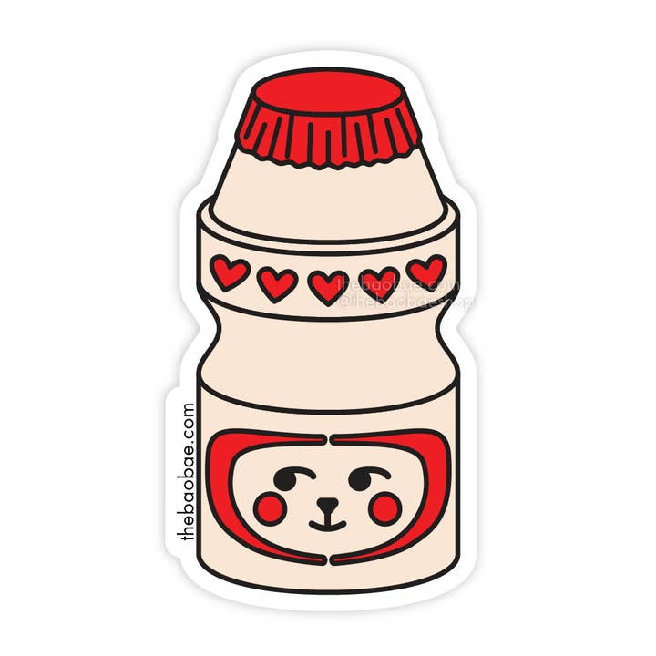 The Bao Bae - Wholesale Sticker - Yakult Sticker