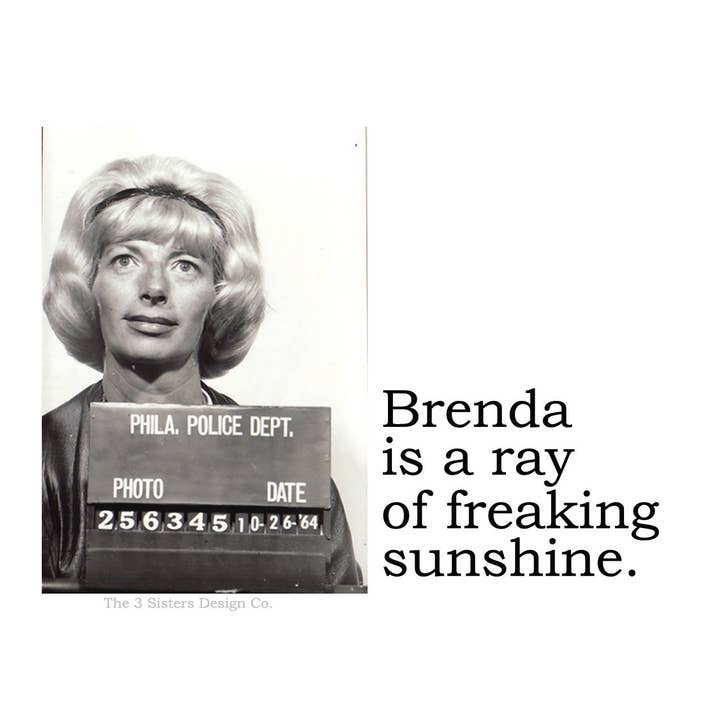 BIG HOUSE Stickers! Brenda is a ray of freaking sunshine for wholesale by The 3 Sisters Design Co.
