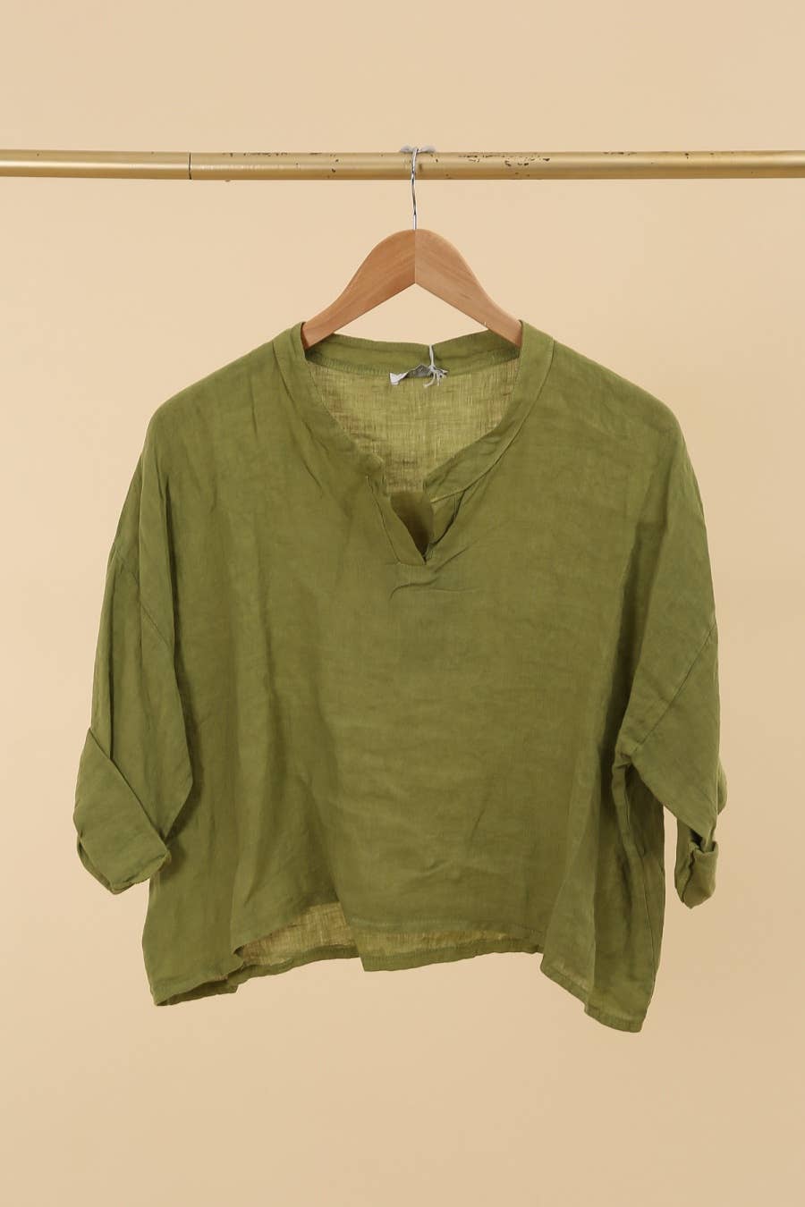 la maison des fibres naturelles - Wholesale Blouse - Dames - Linnen top met v-hals 23100, 100% linnen57