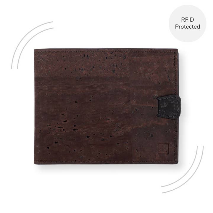 Carteira Arden Minimal - Castanho + Preto por atacado de Arture