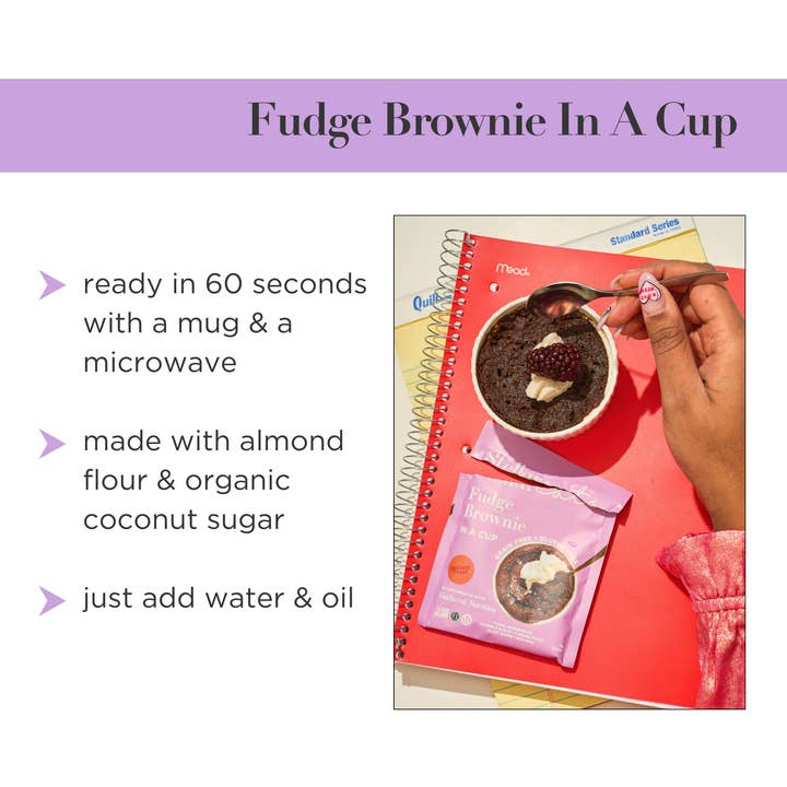 Stellar Eats - Wholesale Brownie - Instant Treat: Fudge Brownie In A Cup (8 pack)6