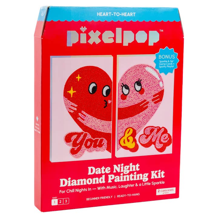 PixelPop™ Diamantkonst — Date Night Edition — Hjärtan till hjärtan för wholesale av House of Party