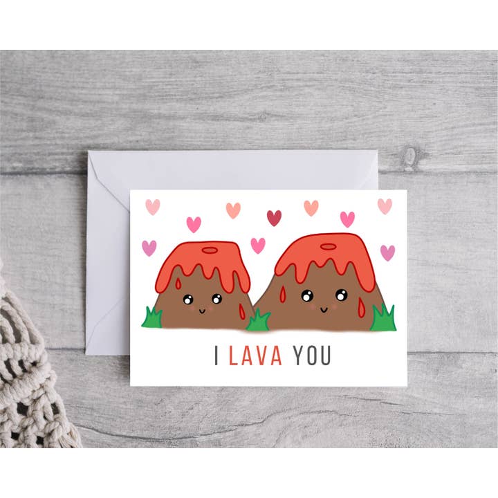 Oh My Days - Vendita all'ingrosso Biglietti d'amore - Biglietto di anniversario I Lava You, Biglietto di San Valentino I Lava You, Biglietto I Love You, Biglietto I Lava You