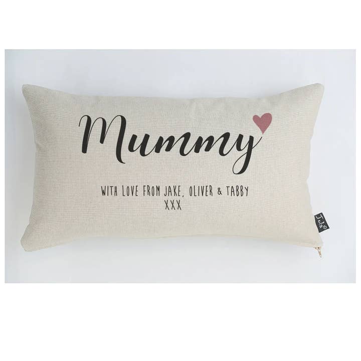Personalised Mummy With Love Cushion for wholesale by Jola Designs