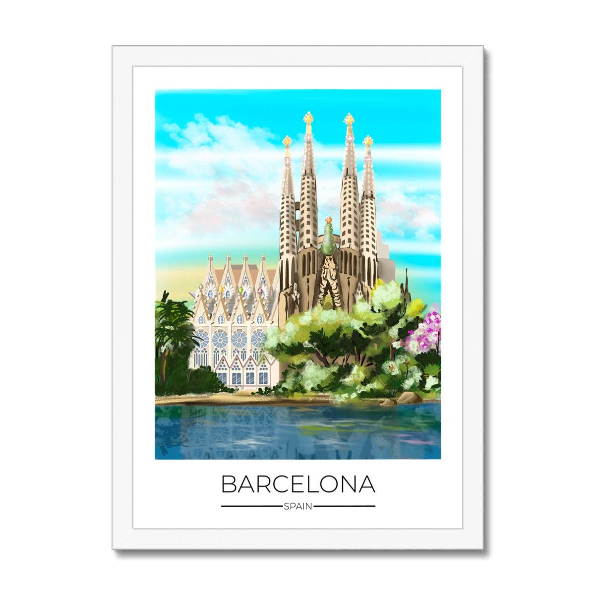 Dreamers who Travel - Wholesale Poster - Barcelona Travel Poster Print11