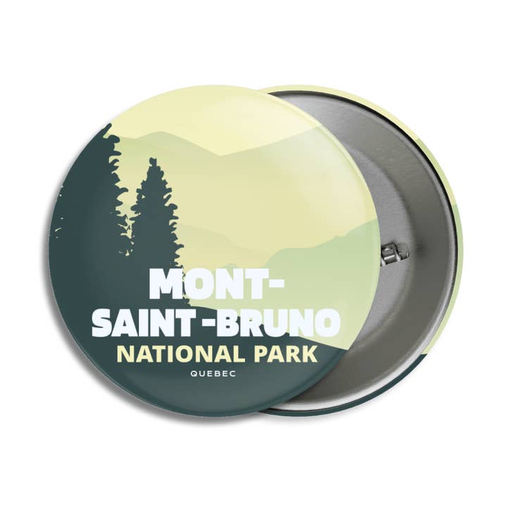 Pinback Button im Mont-Saint-Bruno-Nationalpark von Quebec für den Großhandel von Canada Untamed