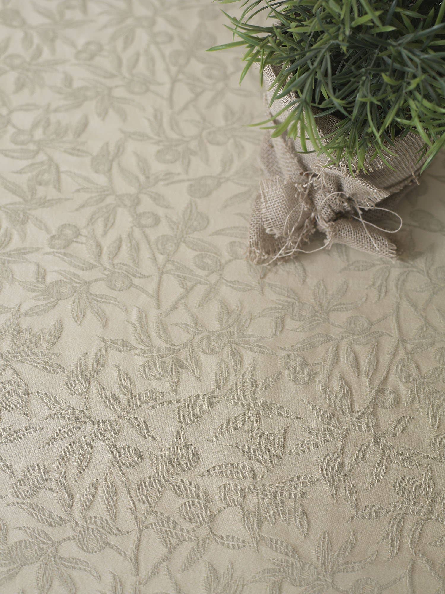 BUSATTI – Engroshandel Dug – Lang bordskåner Olivo selvatico i 100% bomuld4