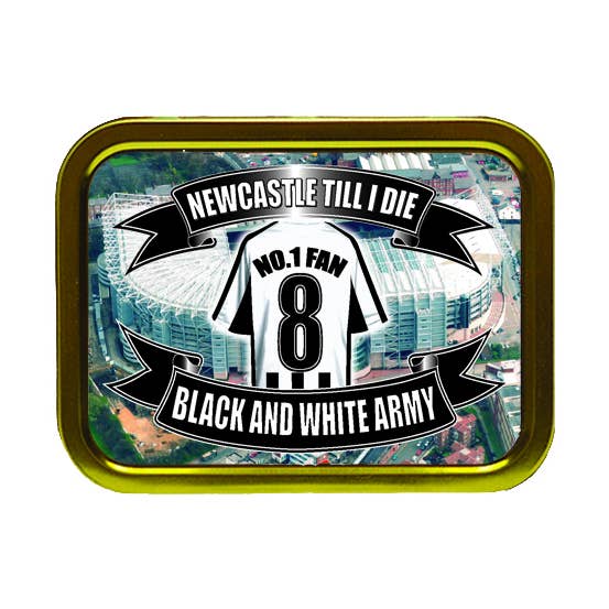 Newcastle Football Team Tobacco Tin – Sleek & Durable for wholesale by Ashbys Wholesale LTD