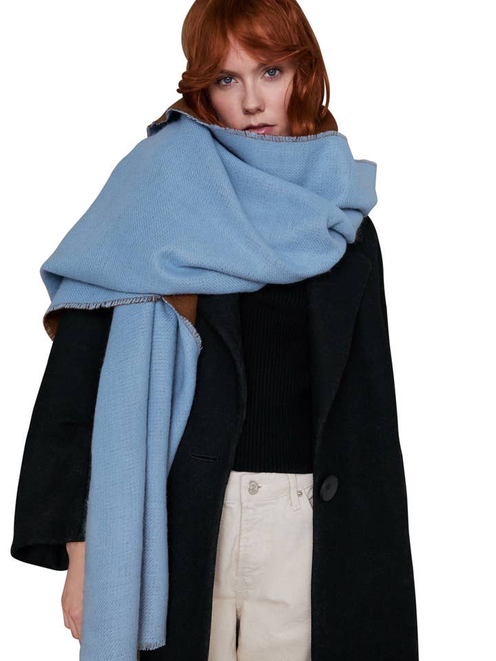 Zermatt Two Tone Scarf Shawl for wholesale by AprilMarin