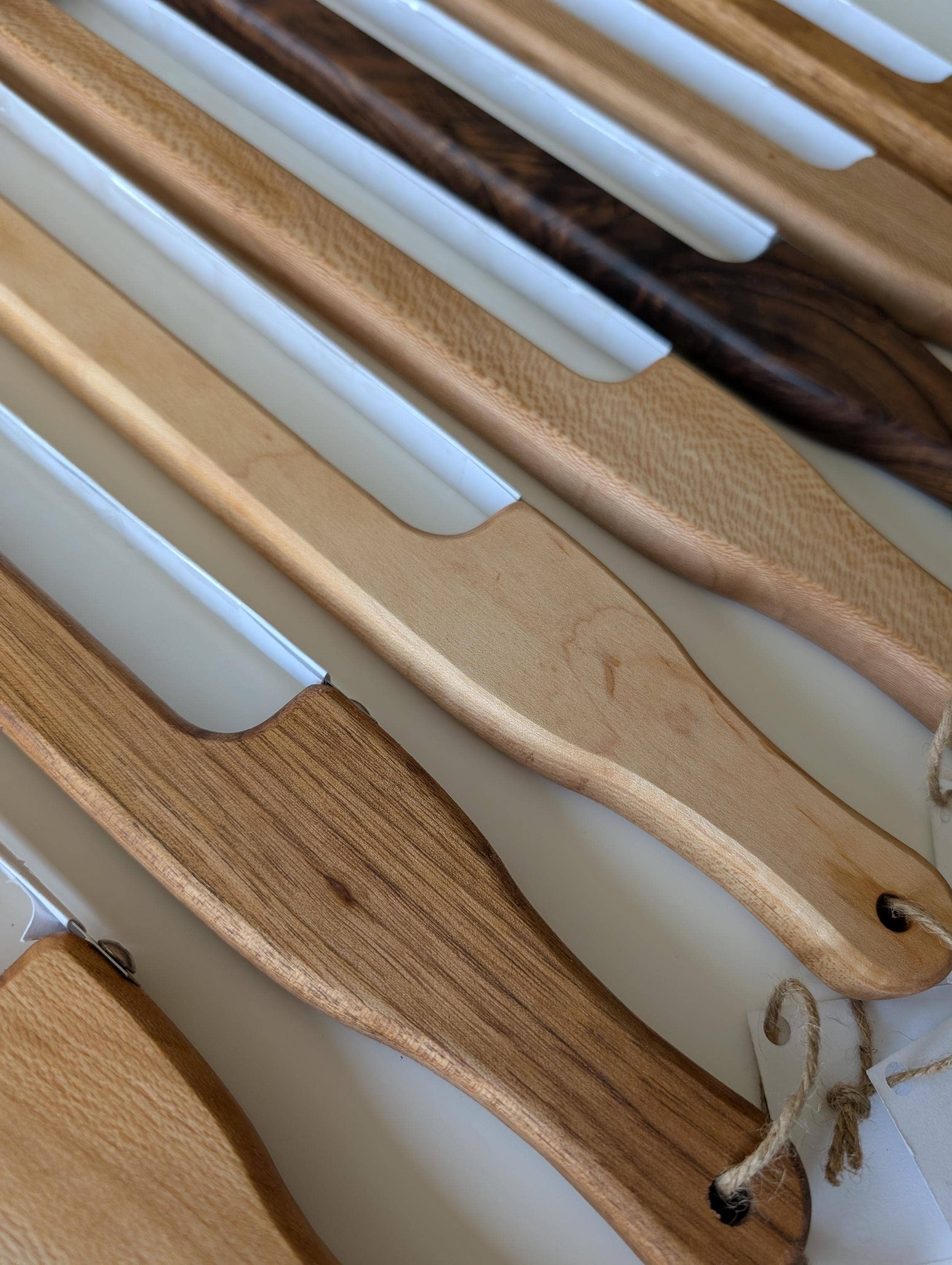 Sass & Izzy LLC - Wholesale Kitchen/Utility Knife - Handmade Walnut Wood Sourdough Bread Knives3