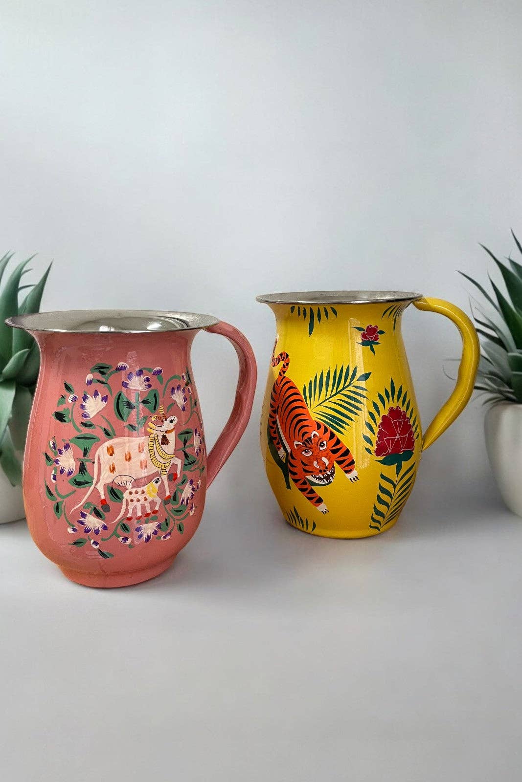 Curiosity Lab - Wholesale Jug - Painted Stainless Steel Jug Srinagar25