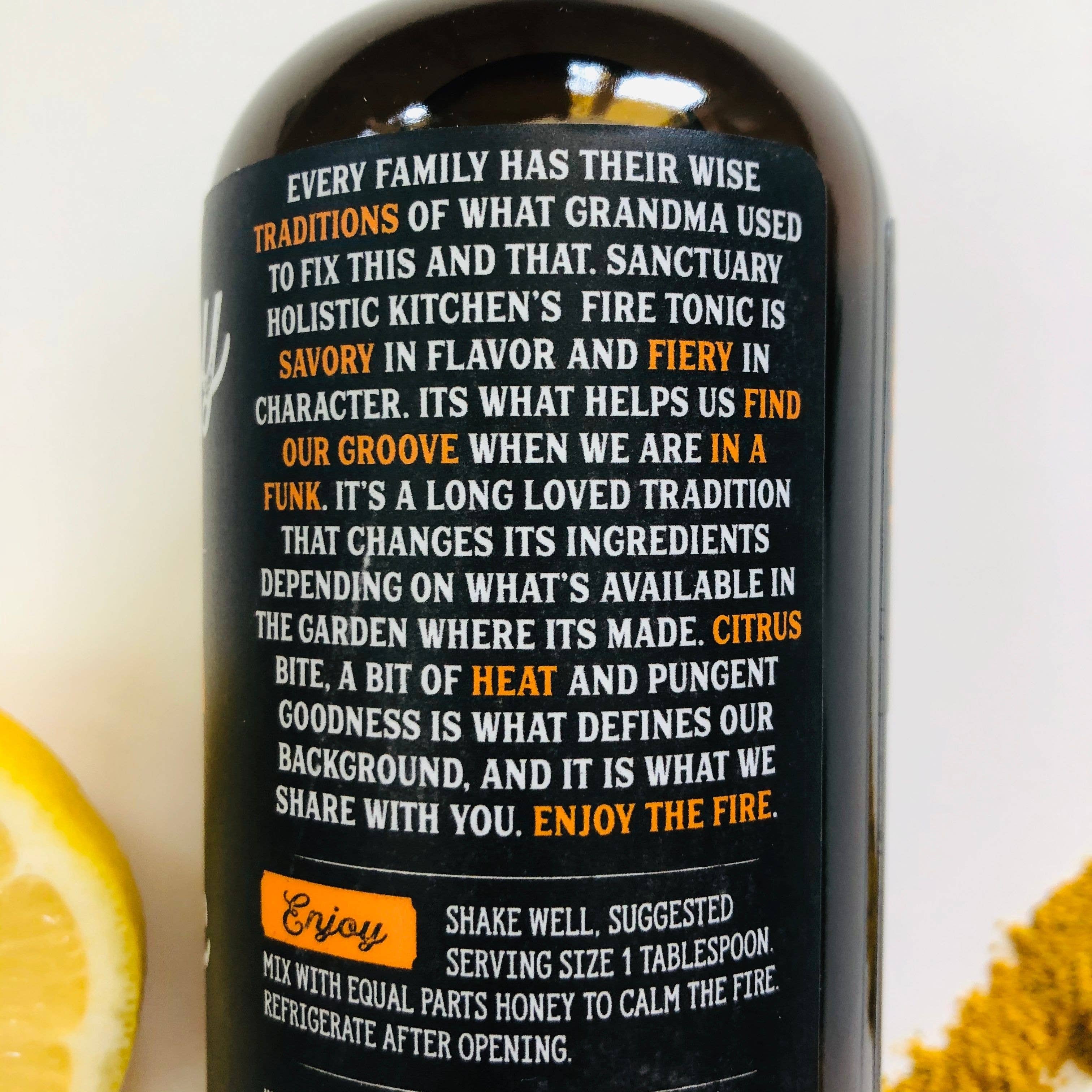 Sanctuary Holistic Kitchen - Wholesale Wellness Juice/Tonic - 8 oz - Fire Cider1