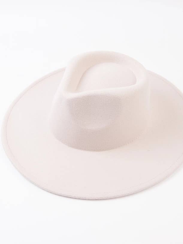 Cappello da Rancher a Tesa Larga in Feltro Vegano da Donna per la vendita all'ingrosso da parte di Lucca Couture