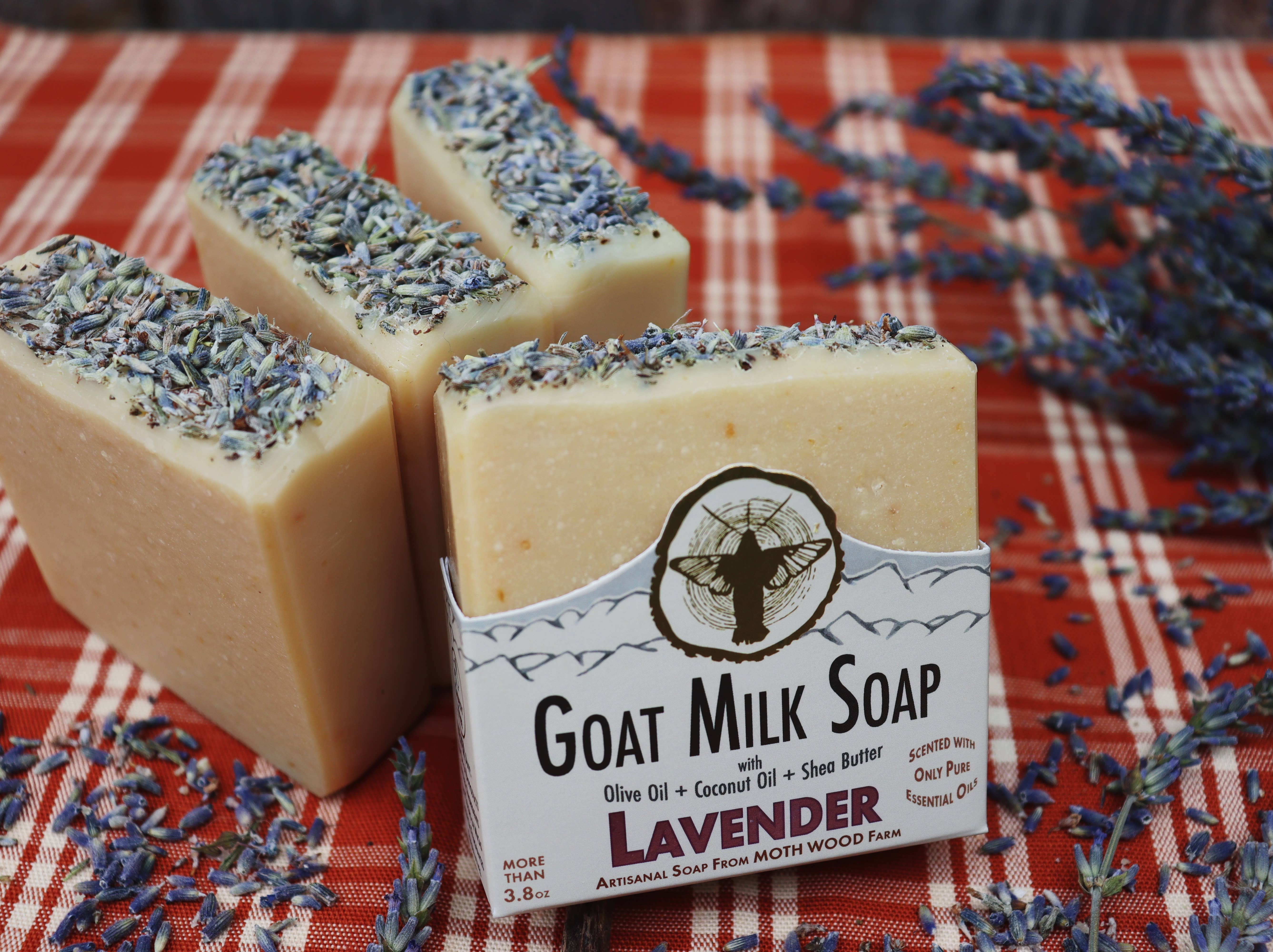 MOTH WOOD – sabonete sólido por atacado – Sabonete de leite de cabra lavanda3