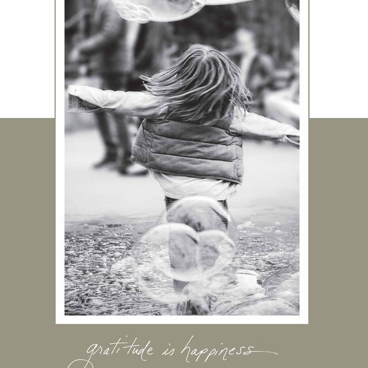 Bonair Daydreams – Großhandel Dankeskarten – 509t: Dankbarkeit ist Glück verdoppelt durch Wunder. - G.K. Chesterton