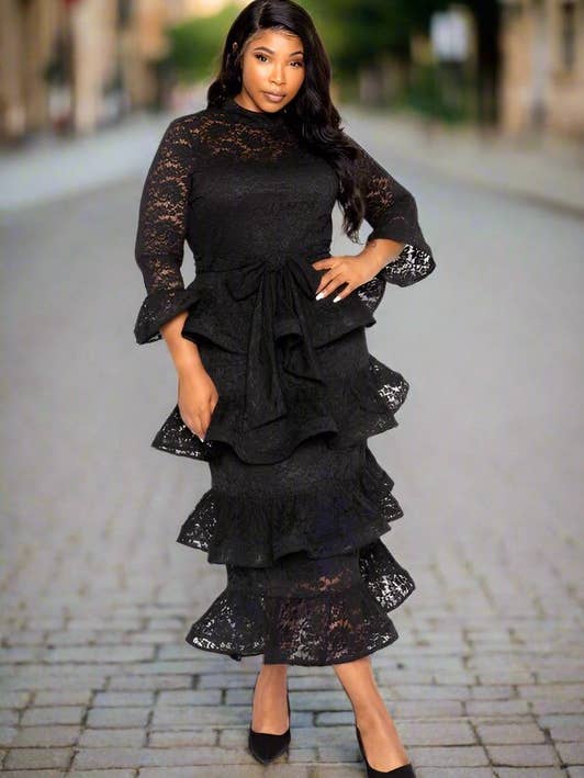 BLONDEKJOLE MED BÆLTE for engroshandel hos J2 FASHION