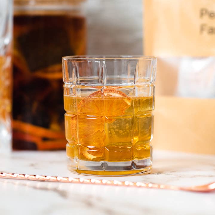 Spirits WIth Smoke - Wholesale Cocktail Mix/Syrup - Cocktail & Mocktail Infusion | Peach Old Fashioned2