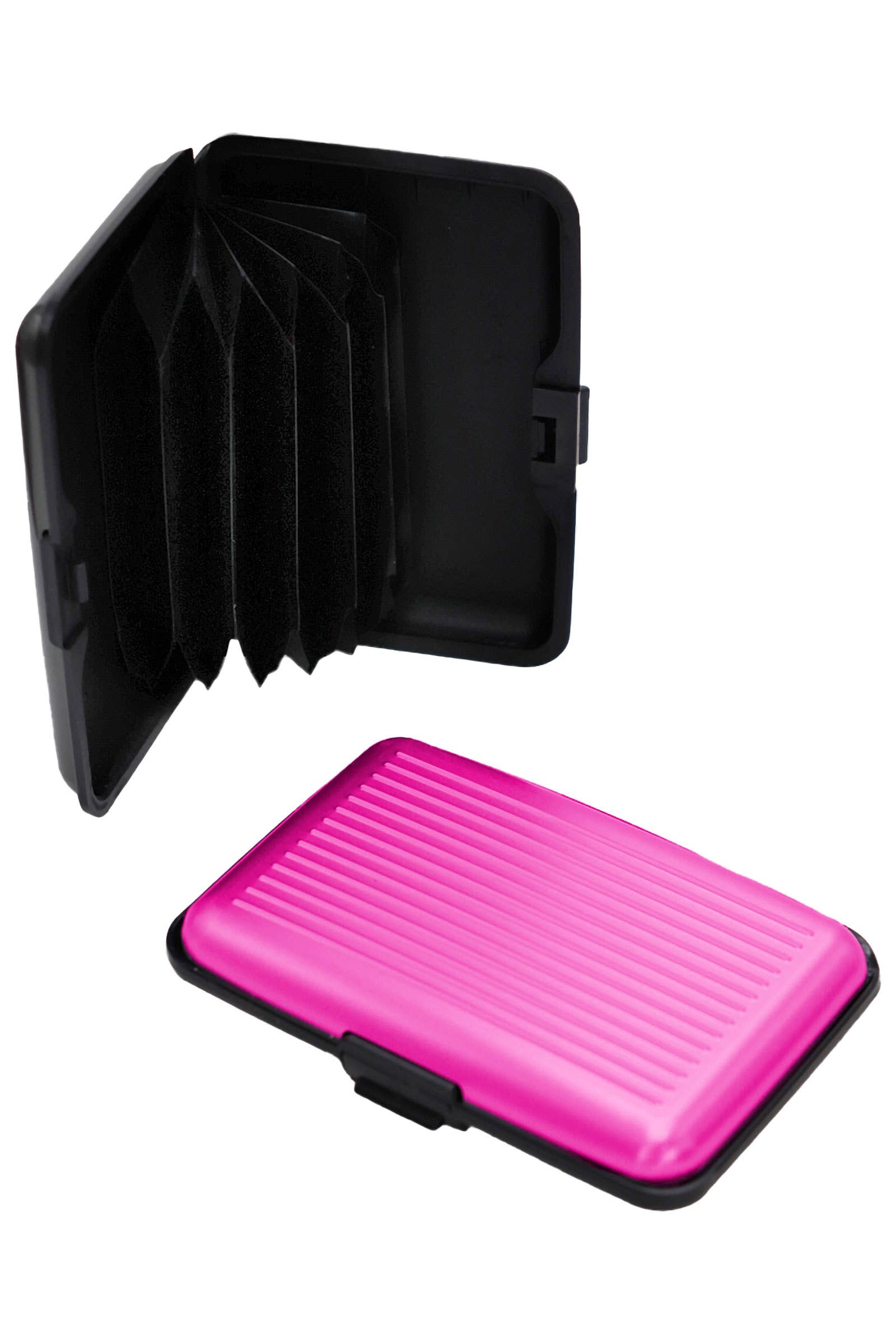 Cap Zone - Wholesale Card Holder - Unisex - Metallic Glossed Safe Card Holder Caddy Case3