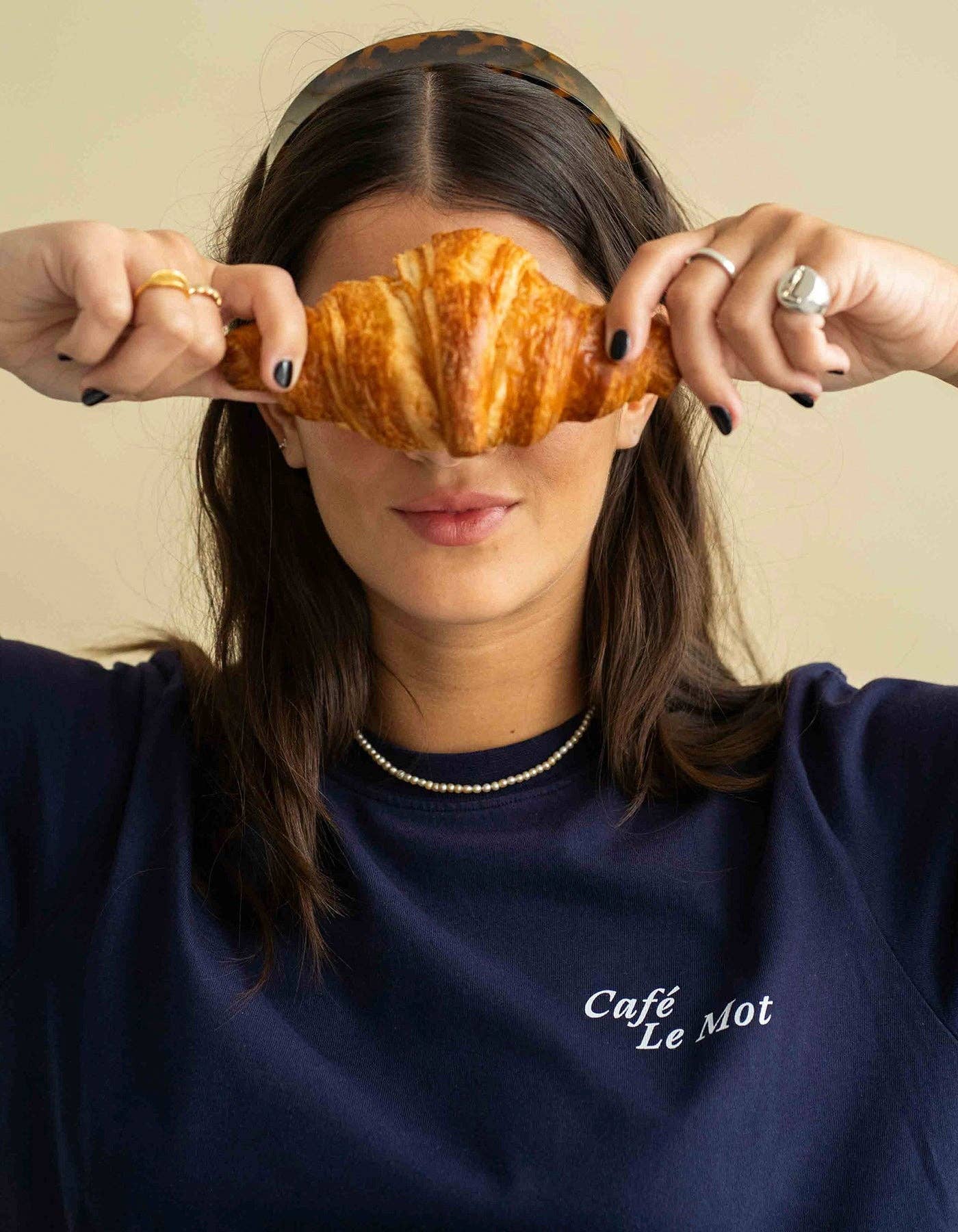 Le Mot - Wholesale Screen Printed T-Shirt - Women's - Croissant Street T-shirt3