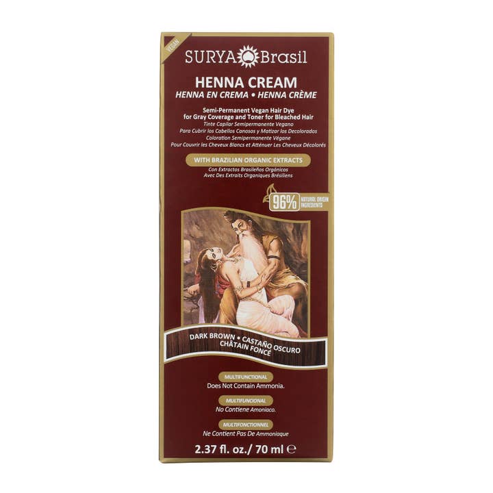 Henna Creme Mørkebrun for engroshandel hos Surya Brasil
