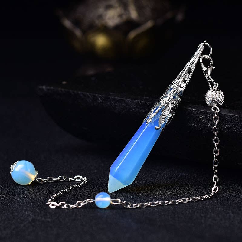 Gemcohub – Großhandel Spiritueller Stein/Kristall – Buntes Pendel aus natürlichem Kristallstein in Hexagon-Form2