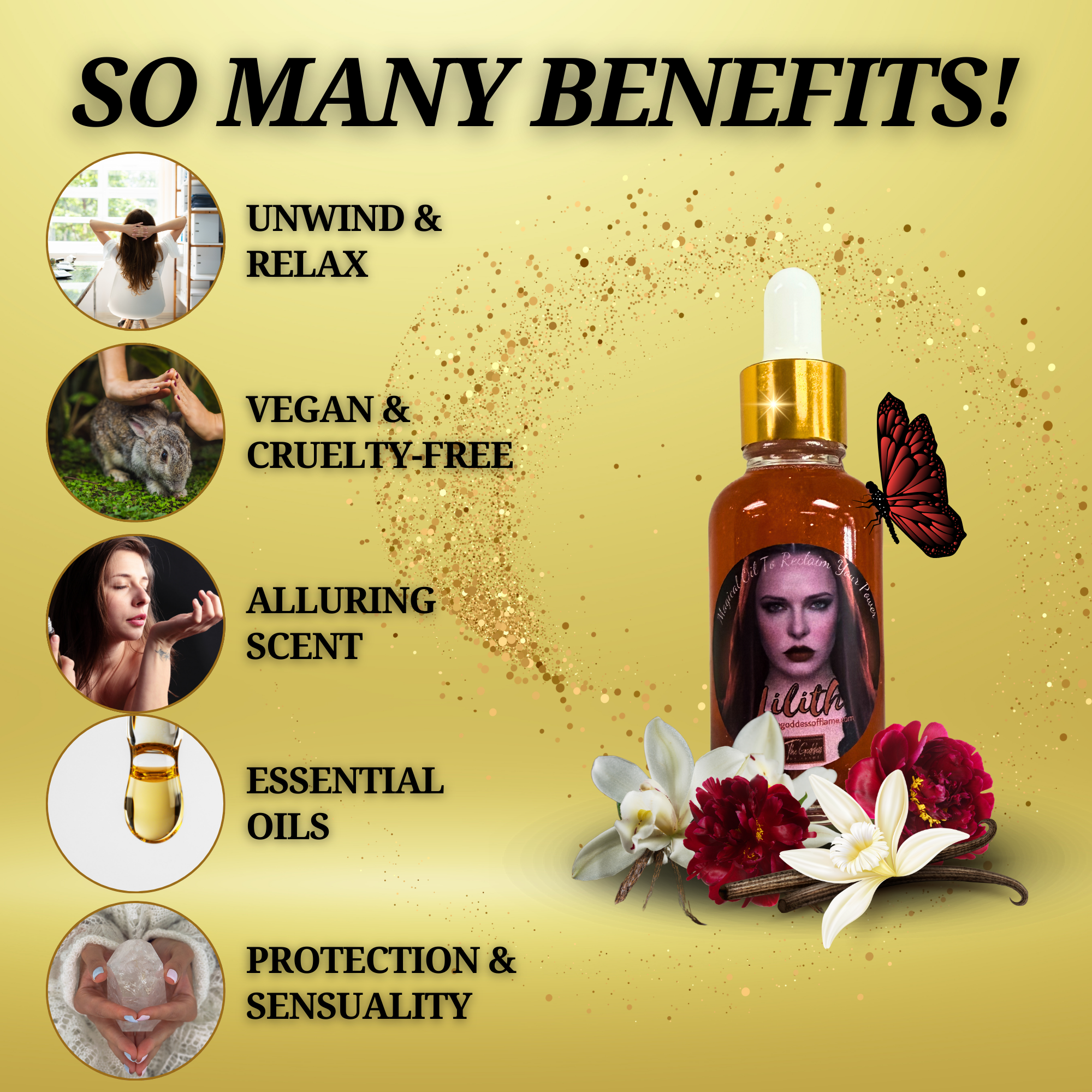 The Goddess of Flame - Venta al por mayor Aceite esencial - Gotero de aceite para unción Lilith7