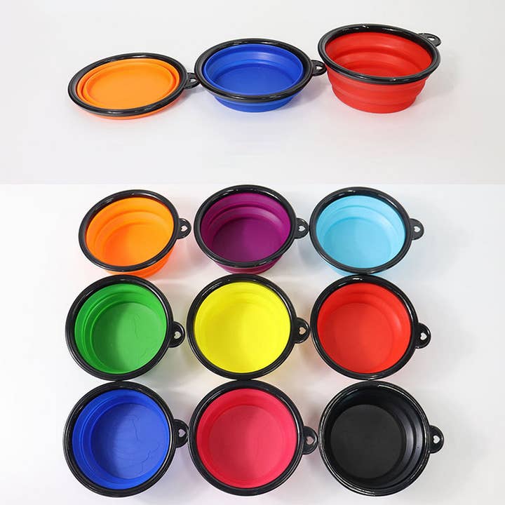 Toby Supply - Wholesale Pet Travel Bowl - Cat/Dog - Travel Pet Bowl Collapsible Silicone Dog Feeder_CWMM6527