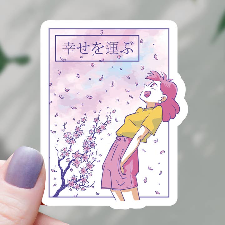 Adesivo Sakura Anime Girl - 7,6 cm per la vendita all'ingrosso da parte di Mimic Gaming Co