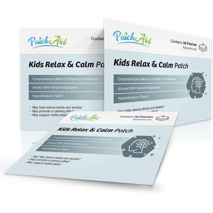 PatchAid - Wholesale Oral Supplement/Vitamin - Kids Relax & Calm Patch - Natural Stress Relief & Relaxation4