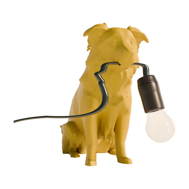 Border Collie table lamp for wholesale by Fiastra Design