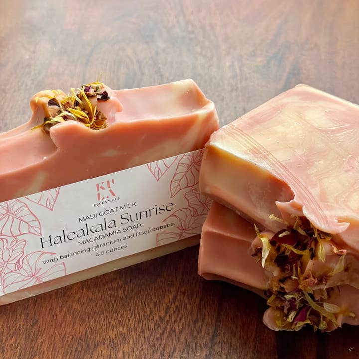 Kula Essentials - Wholesale Bar Soap - Maui Goat Milk Macadamia Soap - Haleakala Sunrise1