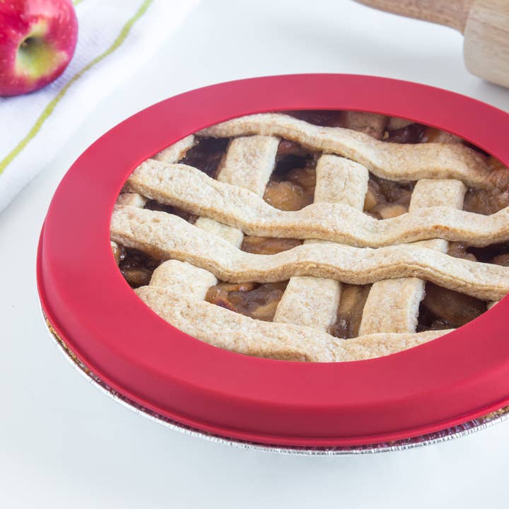 Fox Run Brands - Wholesale Baking Sheet/Mat - Fox Run Pie Crust Protector, Silicone, Red, 9.5"1