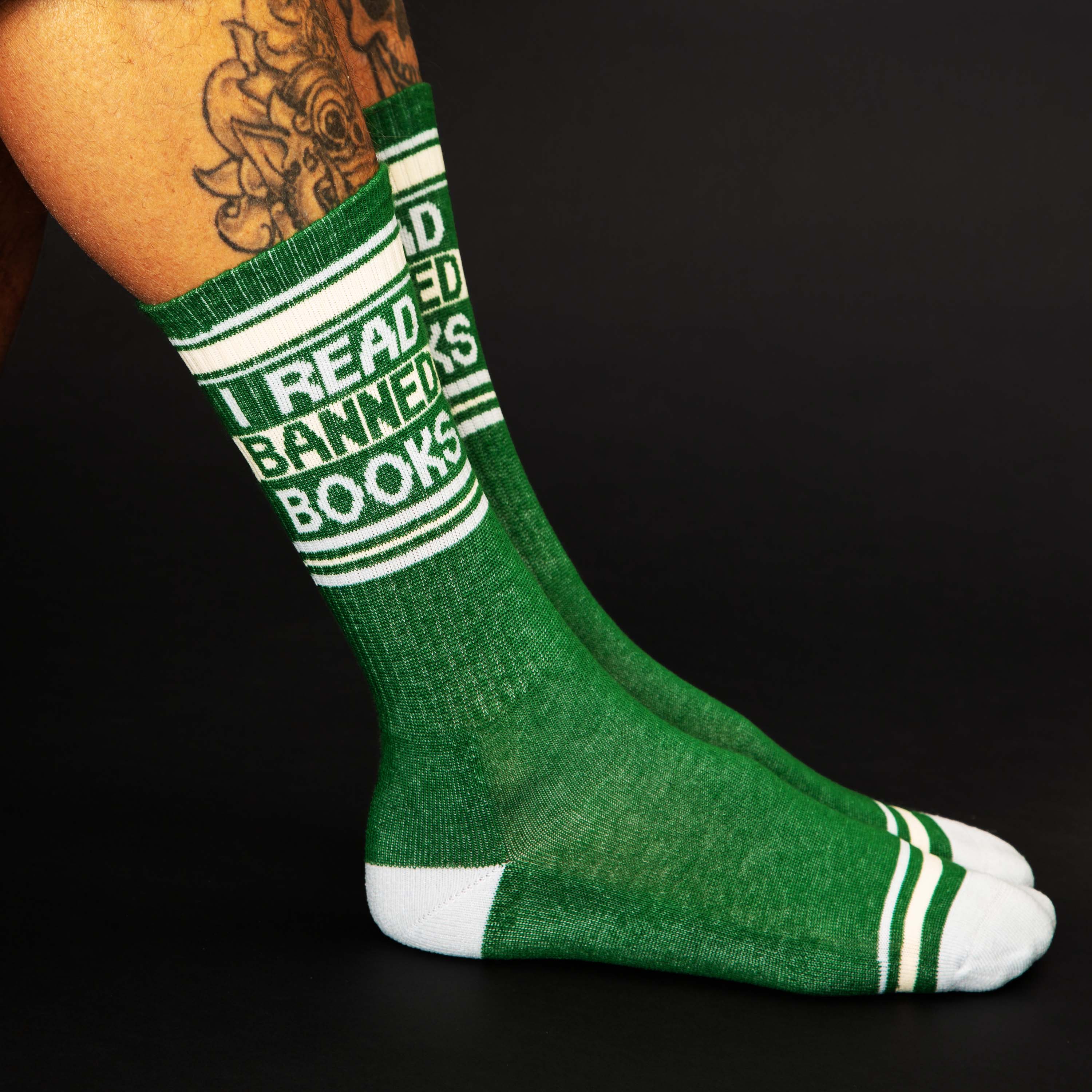 Gumball Poodle - Wholesale Socks - Unisex - I Read Banned Books Gym Crew Socks6