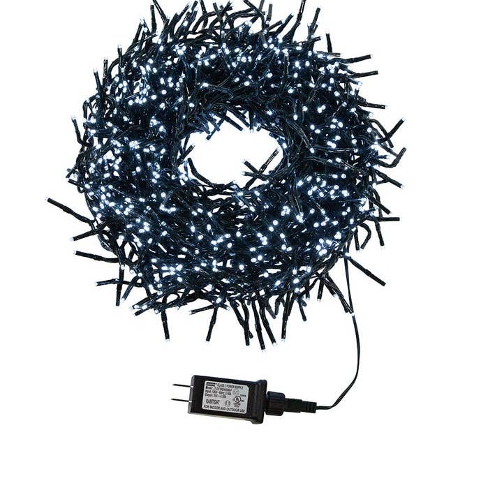 1000L 33' CLUSUITER GARLAND W/COOL WHITE LED for wholesale by Kurt S. Adler, Inc.