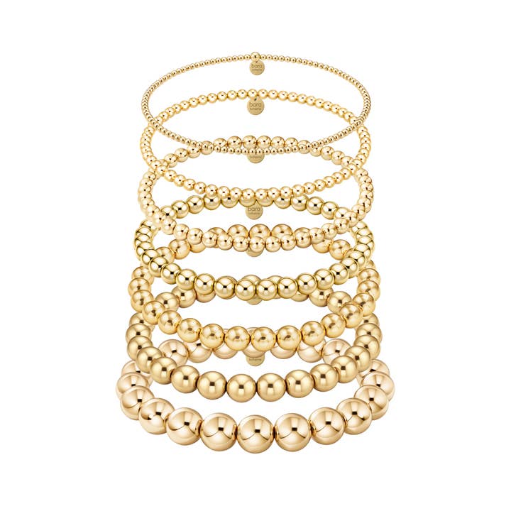 Klassikerne | Guldfyldt Perlearmbåndsæt for engroshandel hos bara boheme