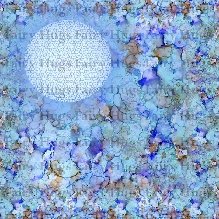 Fairy Hugs - Paysages féeriques - 6 x 6 pouces - Blue Lagoon pour la vente par Fairy Hugs