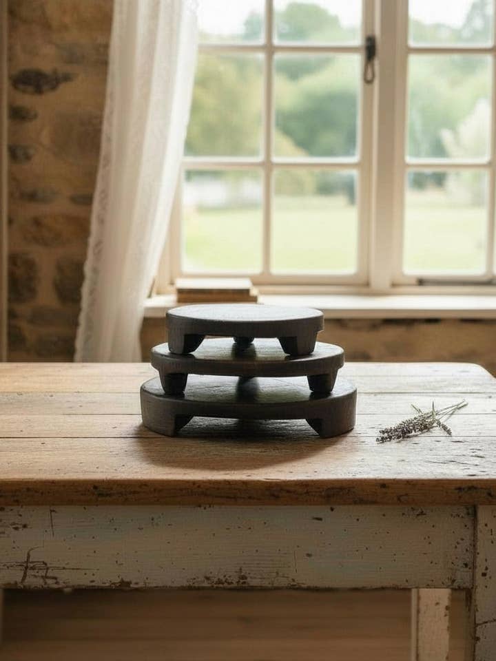 Found Wood Pedestal Medium for wholesale by Made Market Co.