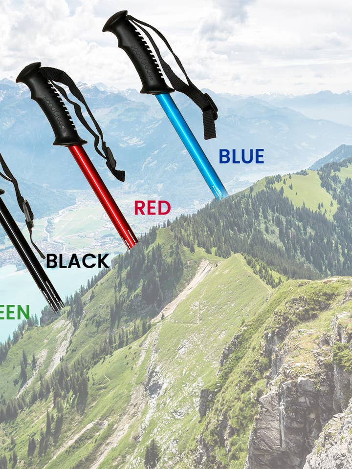 56-135cm aluminum extendable hiking hiking pole for wholesale by Segorbina BASTONES