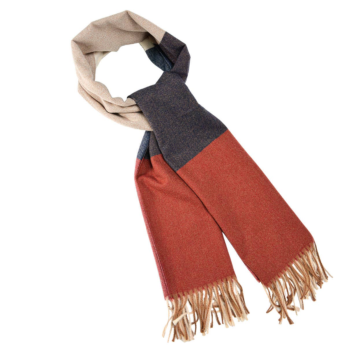 BNB Crafts Inc. - Wholesale Scarf - Women's - Oversized Three Tone Scarf2