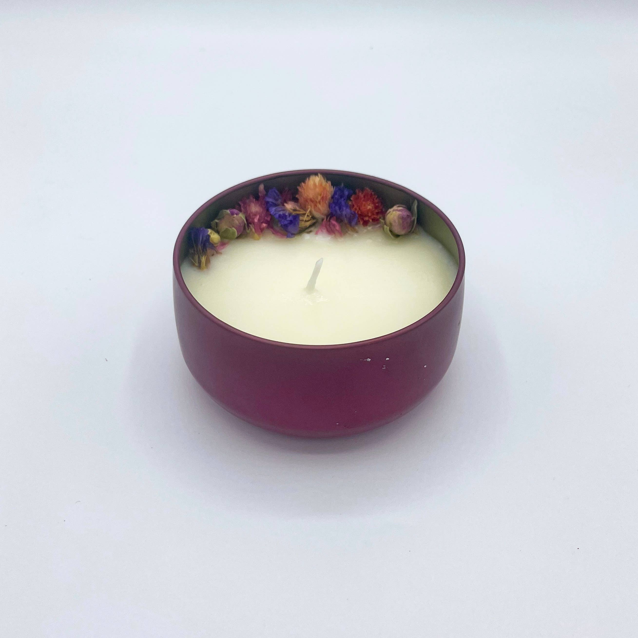 Dried flower candles - soy wax - first attempt : r/candlemaking