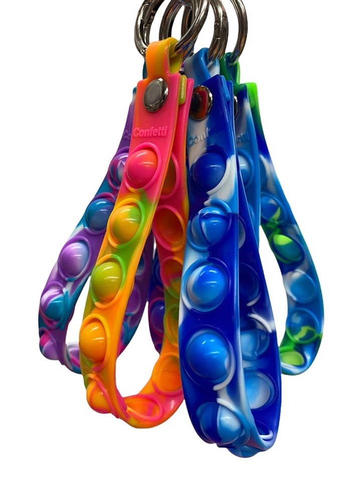 Crazy Snap™ Pop Wristlet Key Chain™ for wholesale by Confetti Two LLC