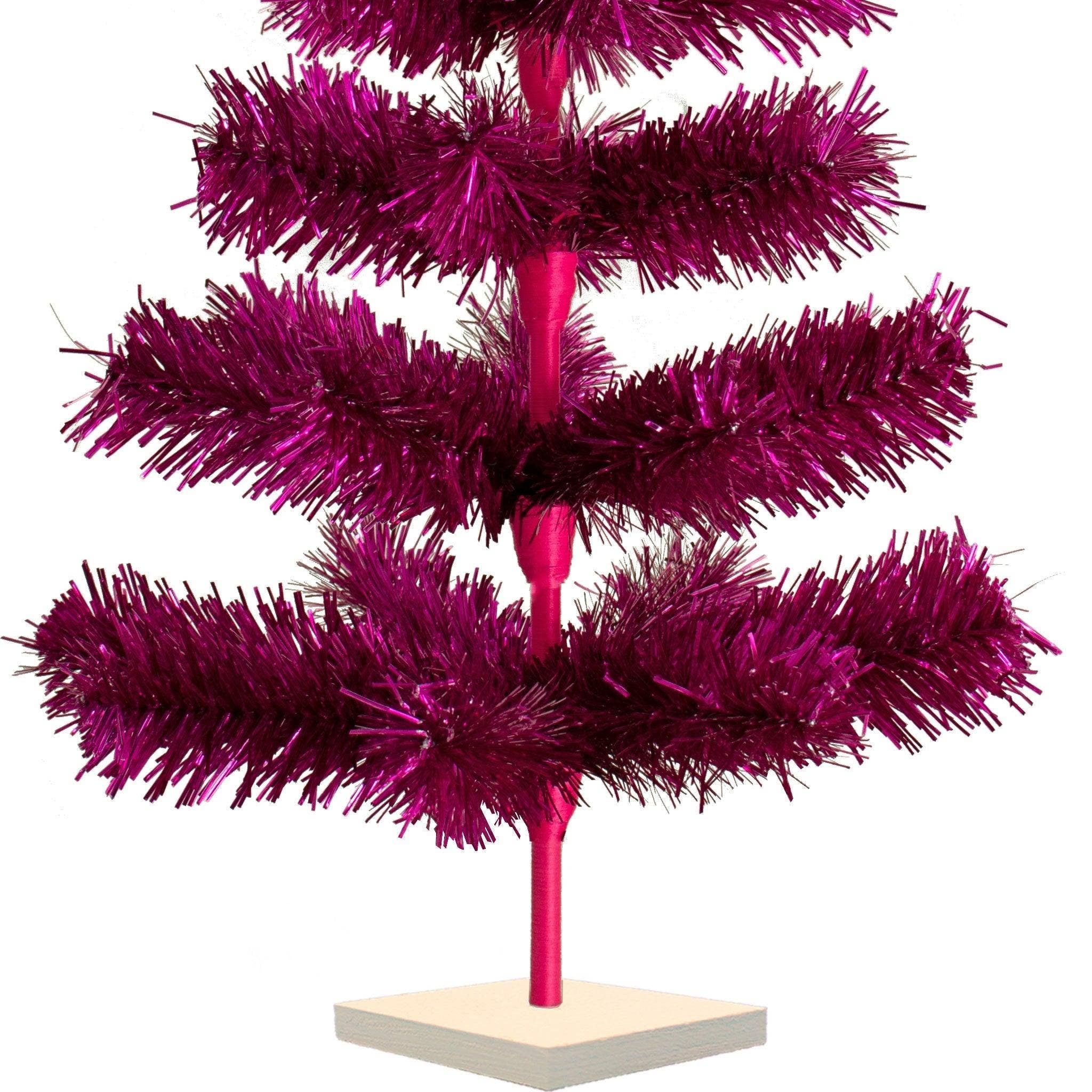 Lee Display - Wholesale Christmas Decoration - Fuchsia Tinsel Christmas Tree7