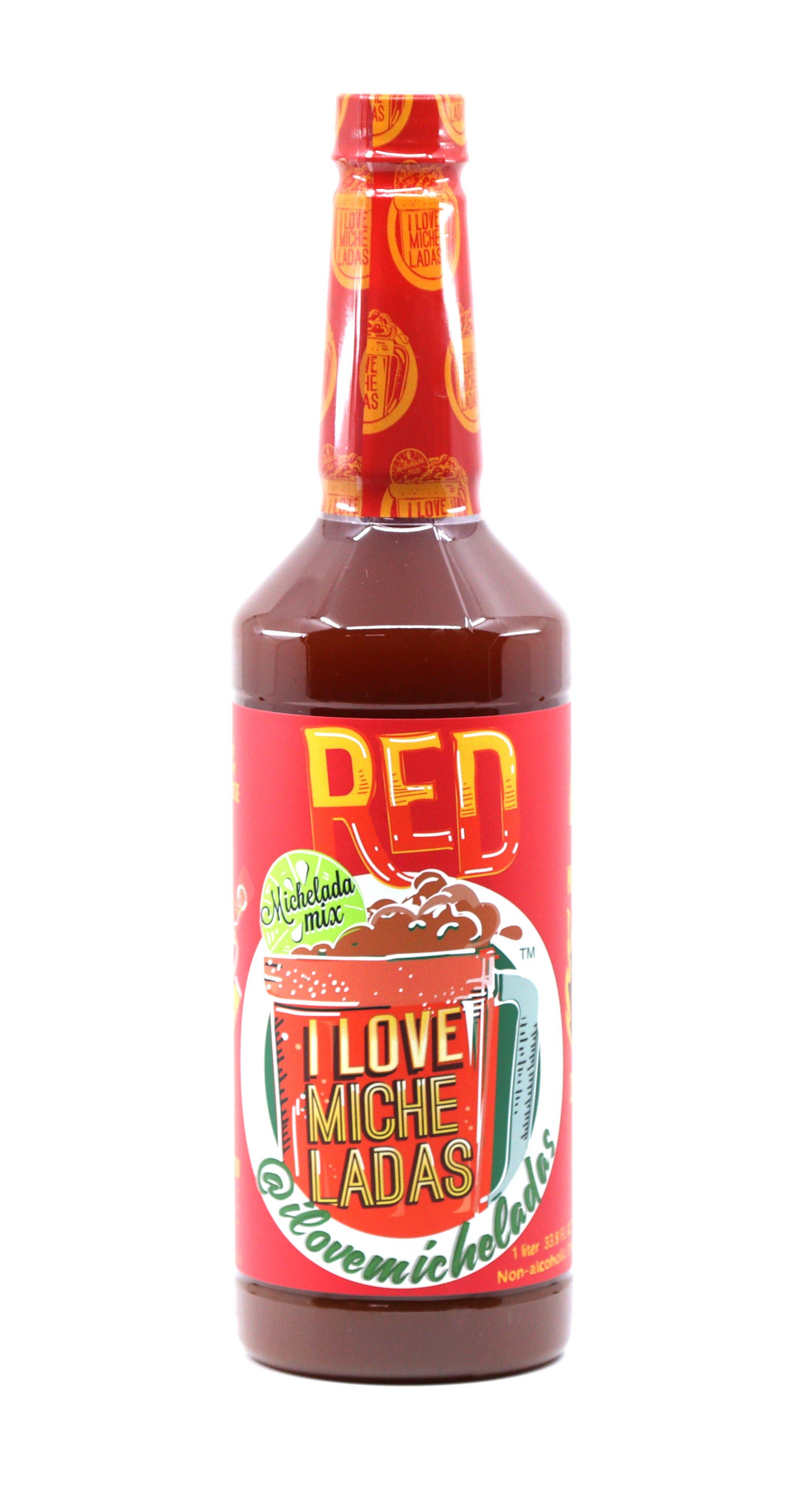I Love Micheladas - Wholesale Cocktail Mix/Syrup - 32oz I Love Micheladas Red Mix Wholesale (12 Per Case)