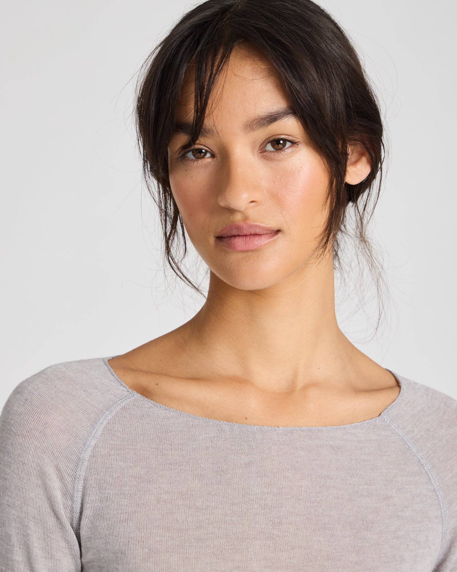 gai-lisva - Vendita all'ingrosso Top in maglia - Donna - Top in lana Amalie - Grigio chiaro melange2