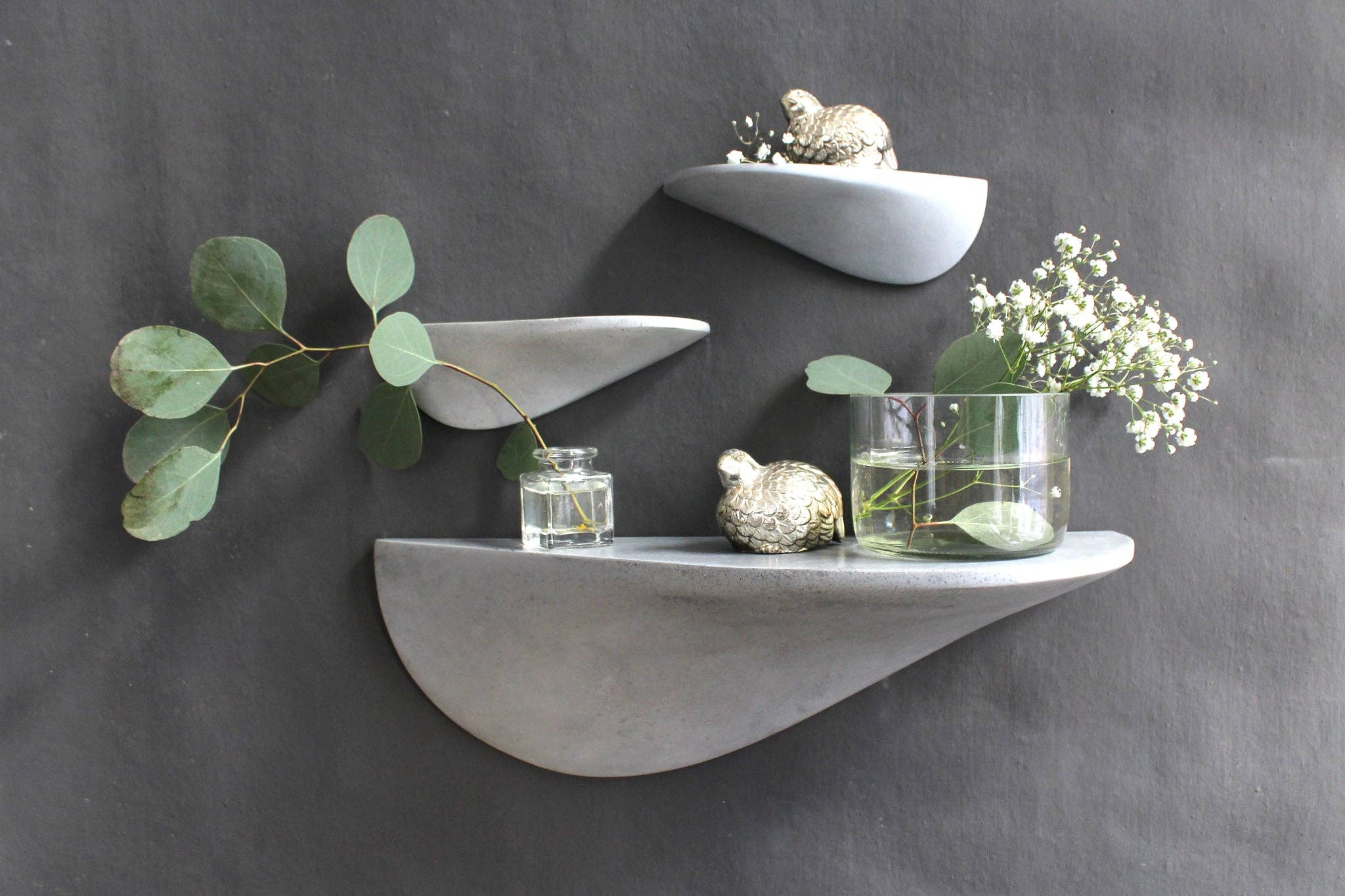 Formpoet - Wholesale Wall Mounted Shelf - Wall shelf concrete large - light grey15